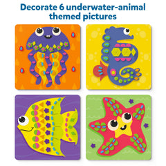 Skillmatics Foam Sticker Art seahorse board supports tactile exploration and color matching