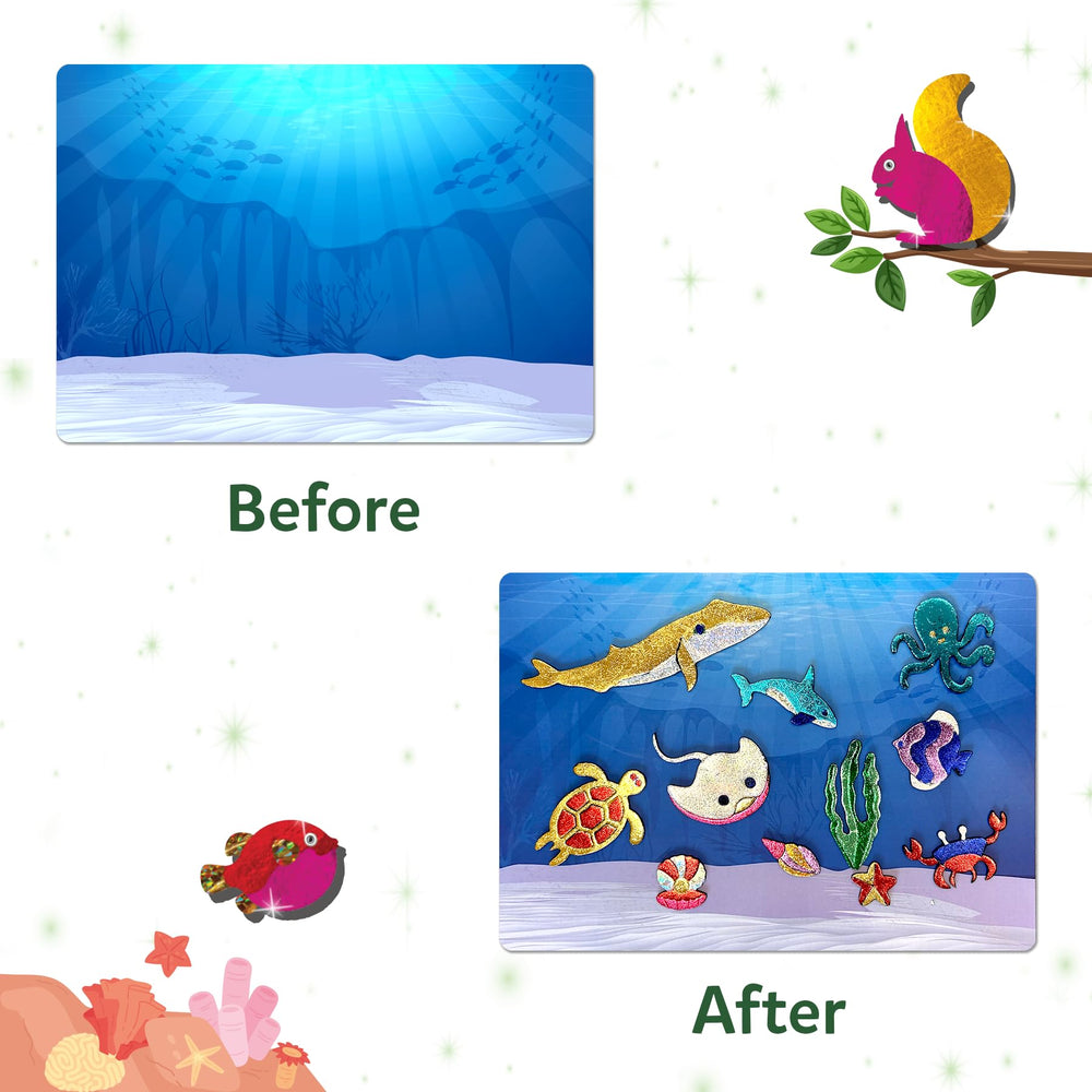 Skillmatics Foil Fun Animals Dolphin image highlighting portable travel craft.
