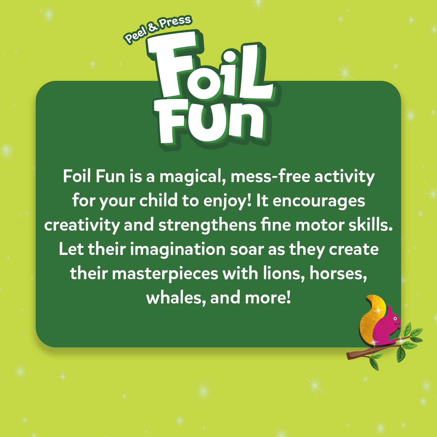 Skillmatics Foil Fun Animals Monkey image for quick, fun art moments.