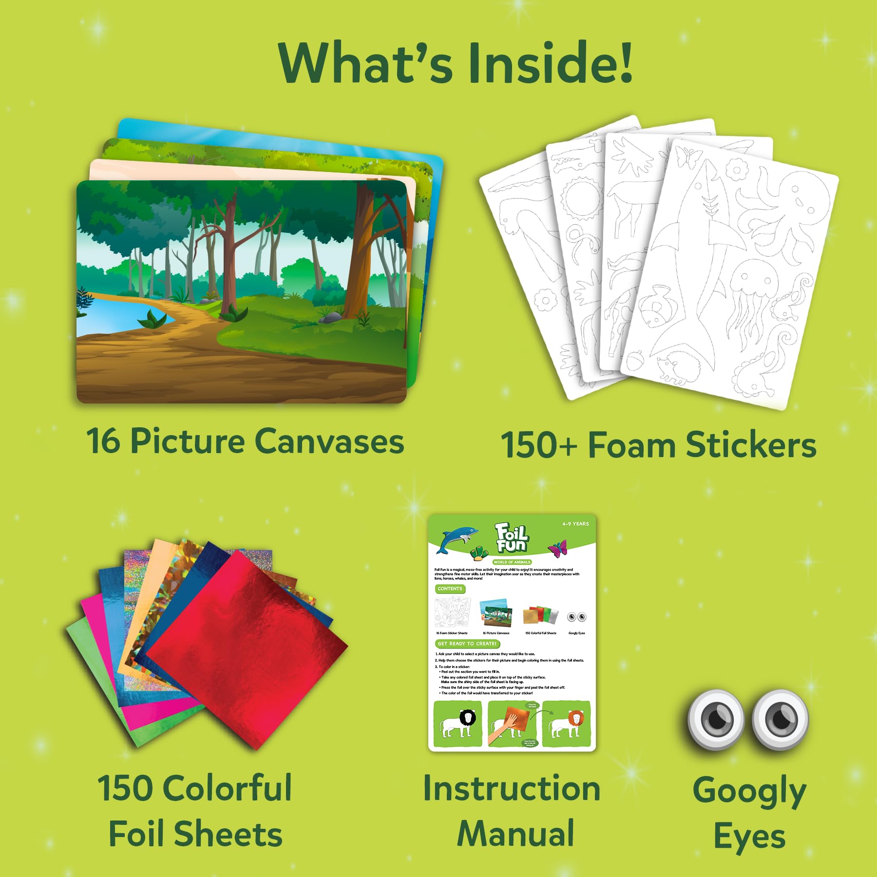 Skillmatics Foil Fun Animals Whale image with shimmering foil and playful stickers.