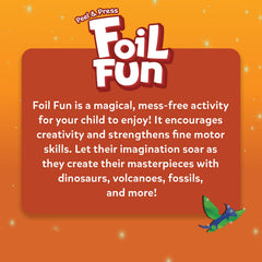 Travel-ready Skillmatics Foil Fun Dinosaurs kit for kids on the go