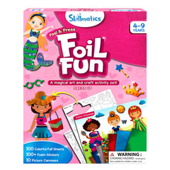 Skillmatics Foil Fun dress-up stickers enhance imaginative play with sparkly foil accents.