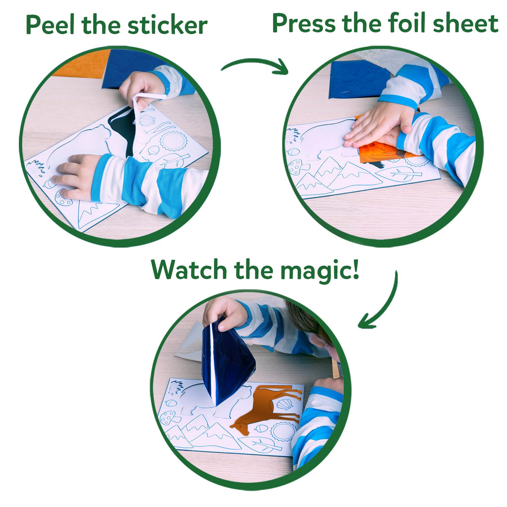Skillmatics Foil Fun foil sheets: sparkly colors for quick, mess-free decorating