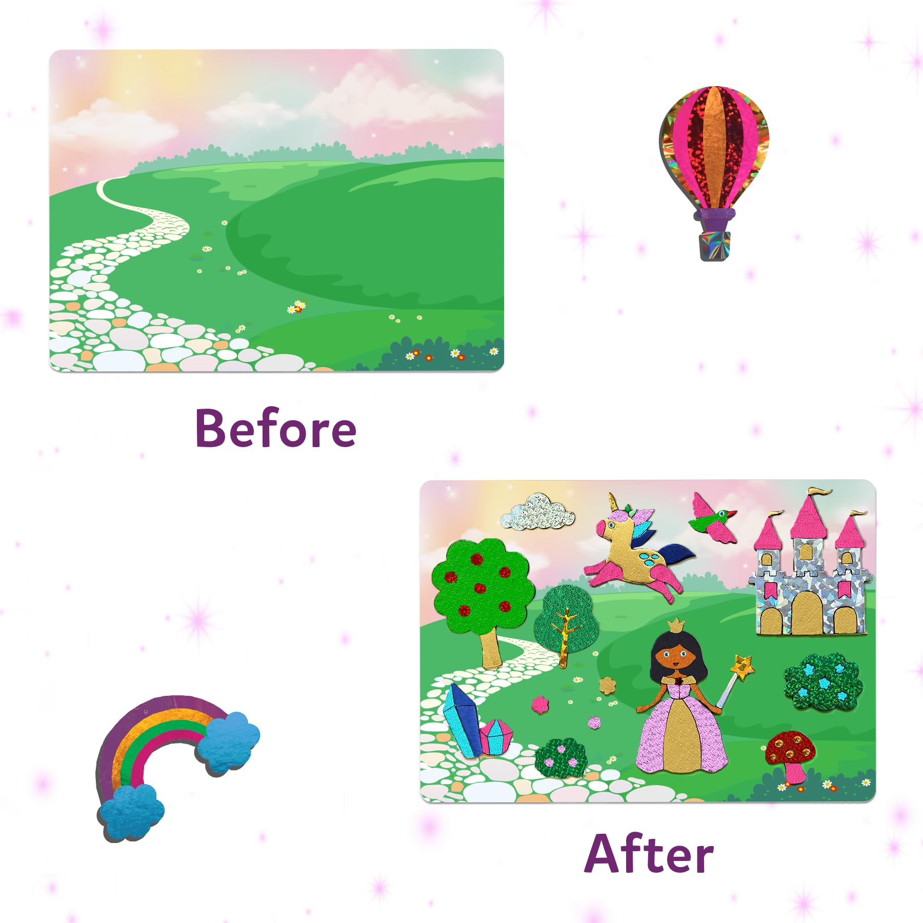 Skillmatics Foil Fun no-mess activity helps keep surfaces clean