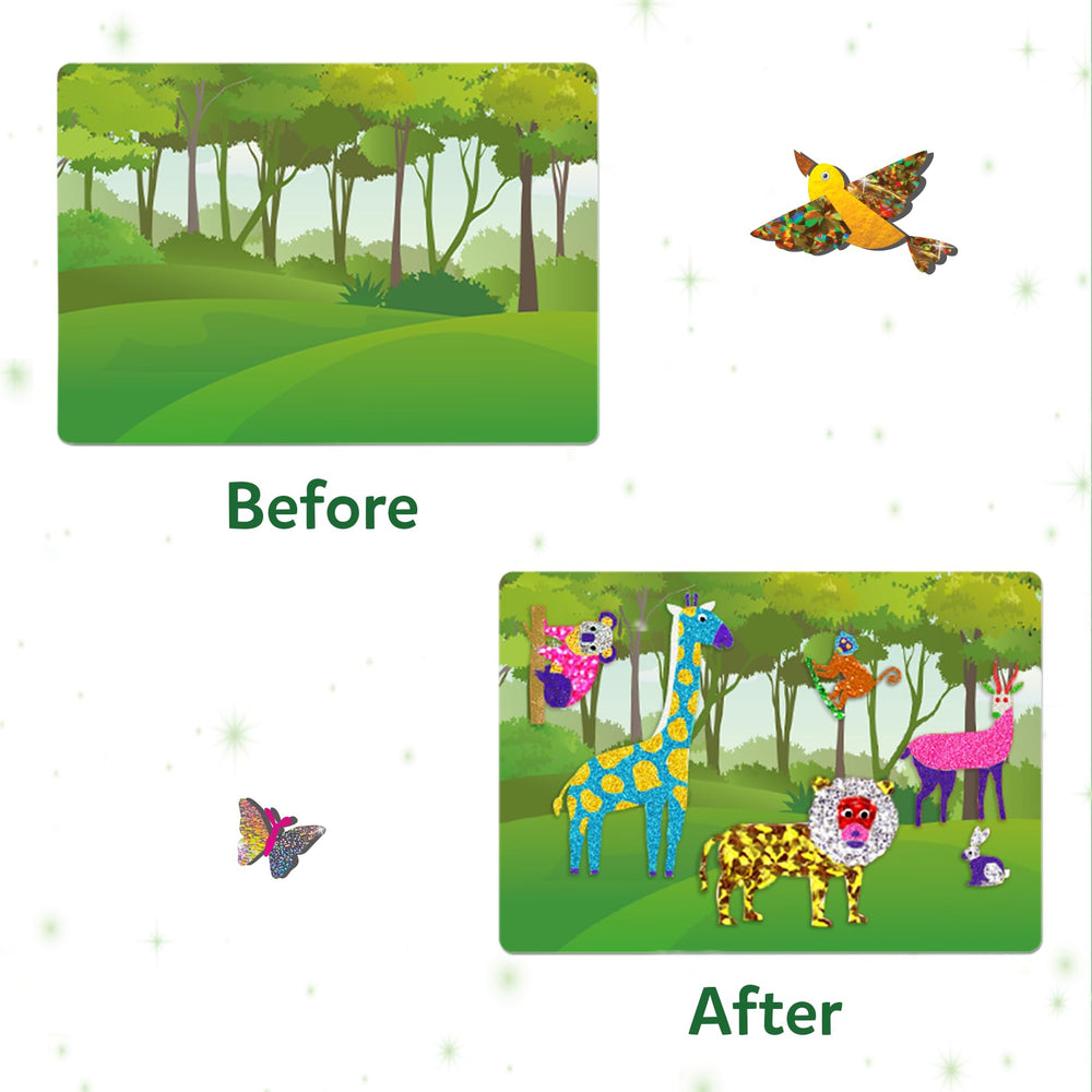 Skillmatics Foil Fun picture canvases: ready-to-decorate bases for instant art
