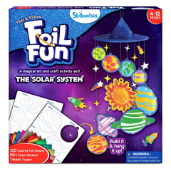Skillmatics Foil Fun Solar System kit cover art showing a sparkling space display for inspiration