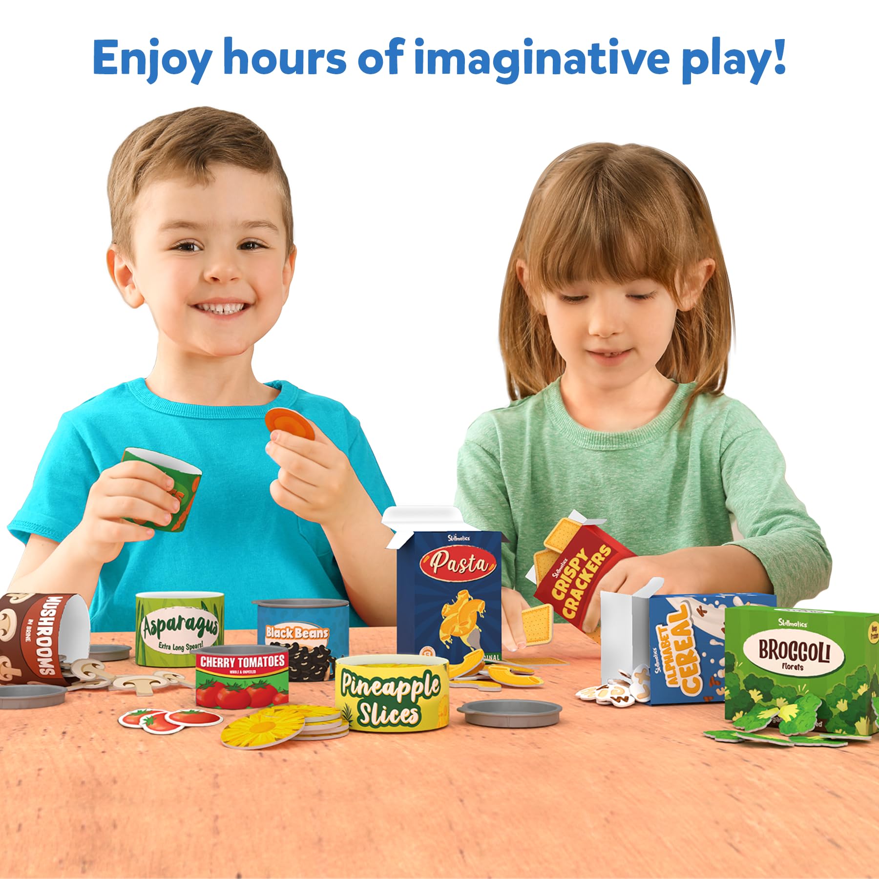 Skillmatics Grocery Set crispy crackers inspire sharing and pretend snacks