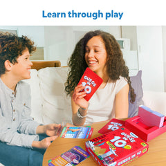 Skillmatics Guess in 10 Cities travel box keeps components organized for on-the-go learning.