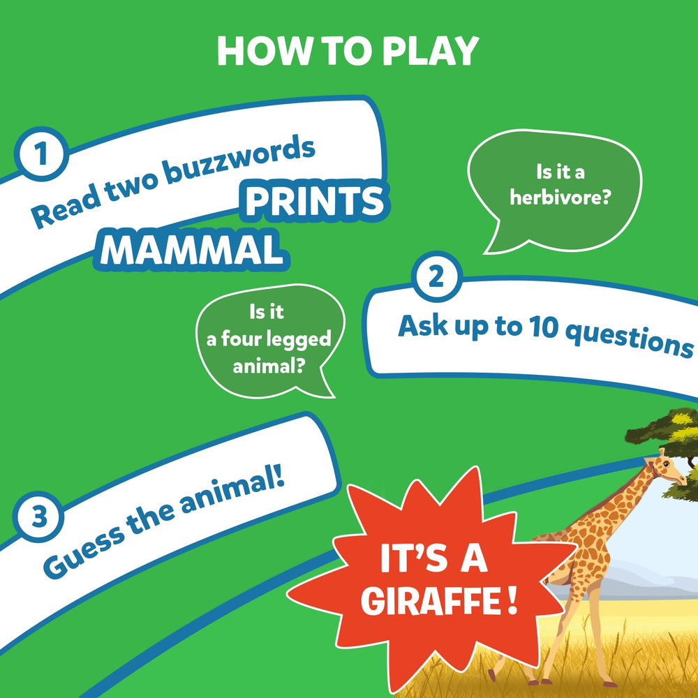Skillmatics Guess in 10 Animal Planet bonus questions offering smart play options