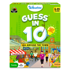 Skillmatics Guess in 10 Around Town game cards spark quick thinking during family game nights.