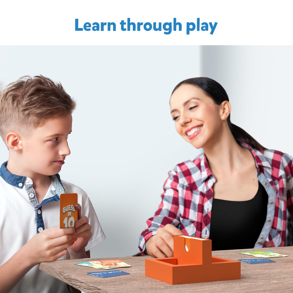 Skillmatics Guess in 10 Countries travel box keeps the game portable.
