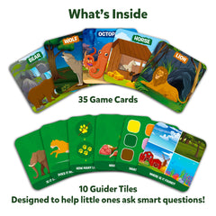 Skillmatics Guess in 10 guider-tiles guiding questions to boost strategic thinking