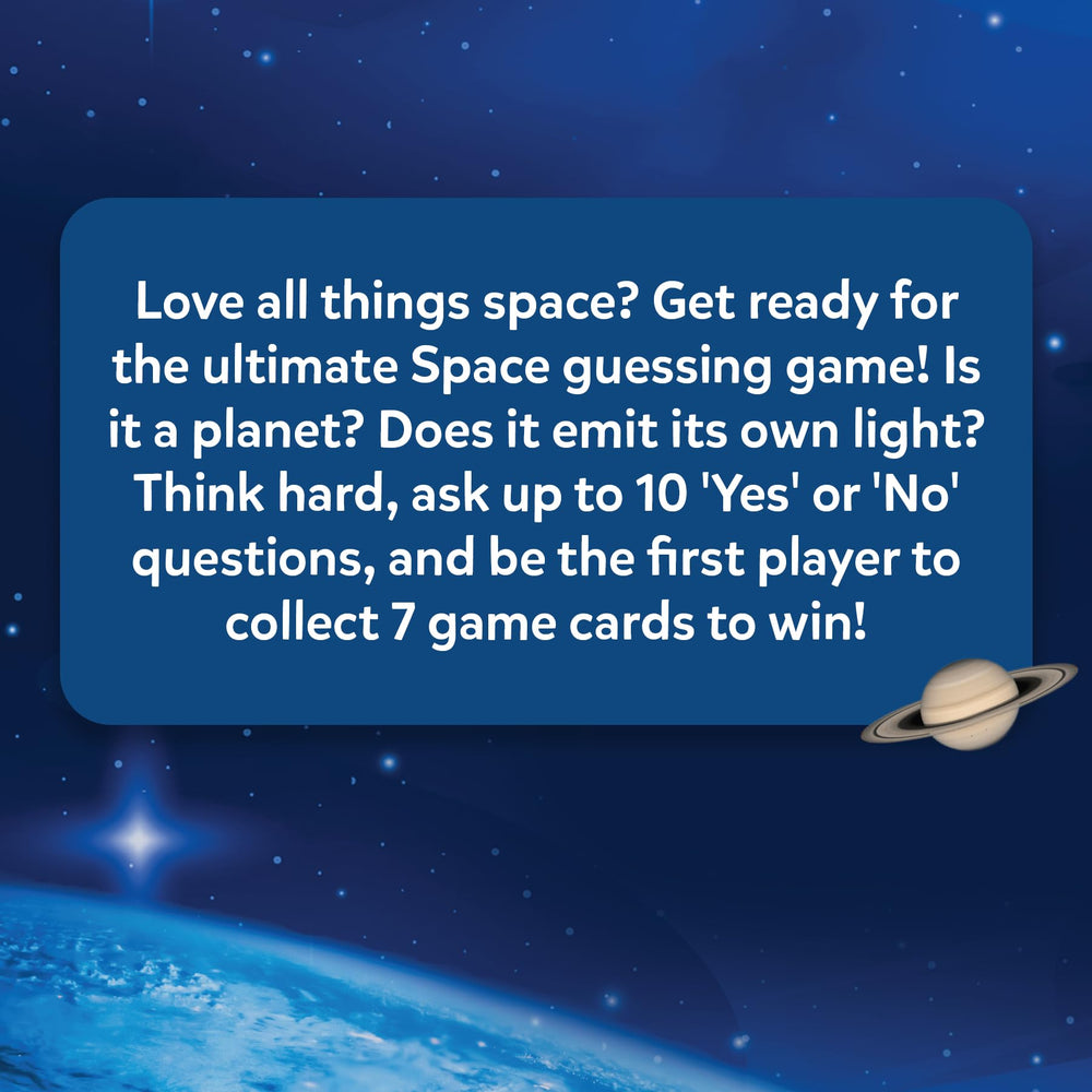 Skillmatics Guess in 10 NASA Space game cards collection supports replay value.