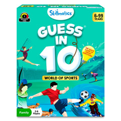 Skillmatics Guess in 10 Sports game card set highlights quick gameplay for family nights.