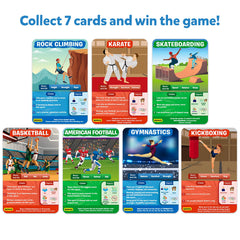 Skillmatics Guess in 10 Sports quick-play trivia promotes fast, engaging rounds.