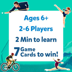 Skillmatics Guess in 10 Sports two-to-six players enjoy fast-paced family rounds.