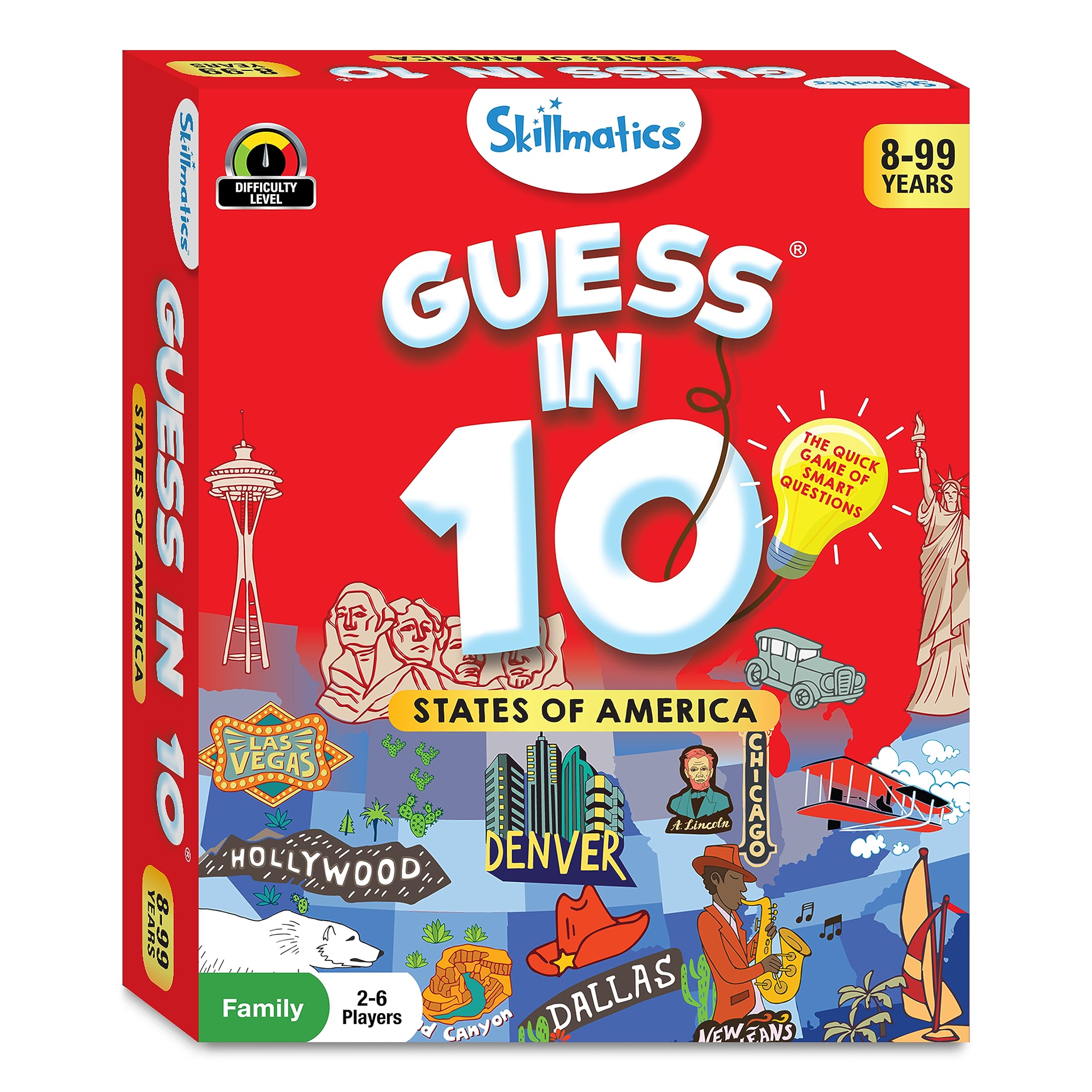 Skillmatics Guess in 10 States family game night boosts communication and teamwork