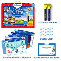 Double-sided PAW Patrol mats from Skillmatics offer versatile, reusable activities.