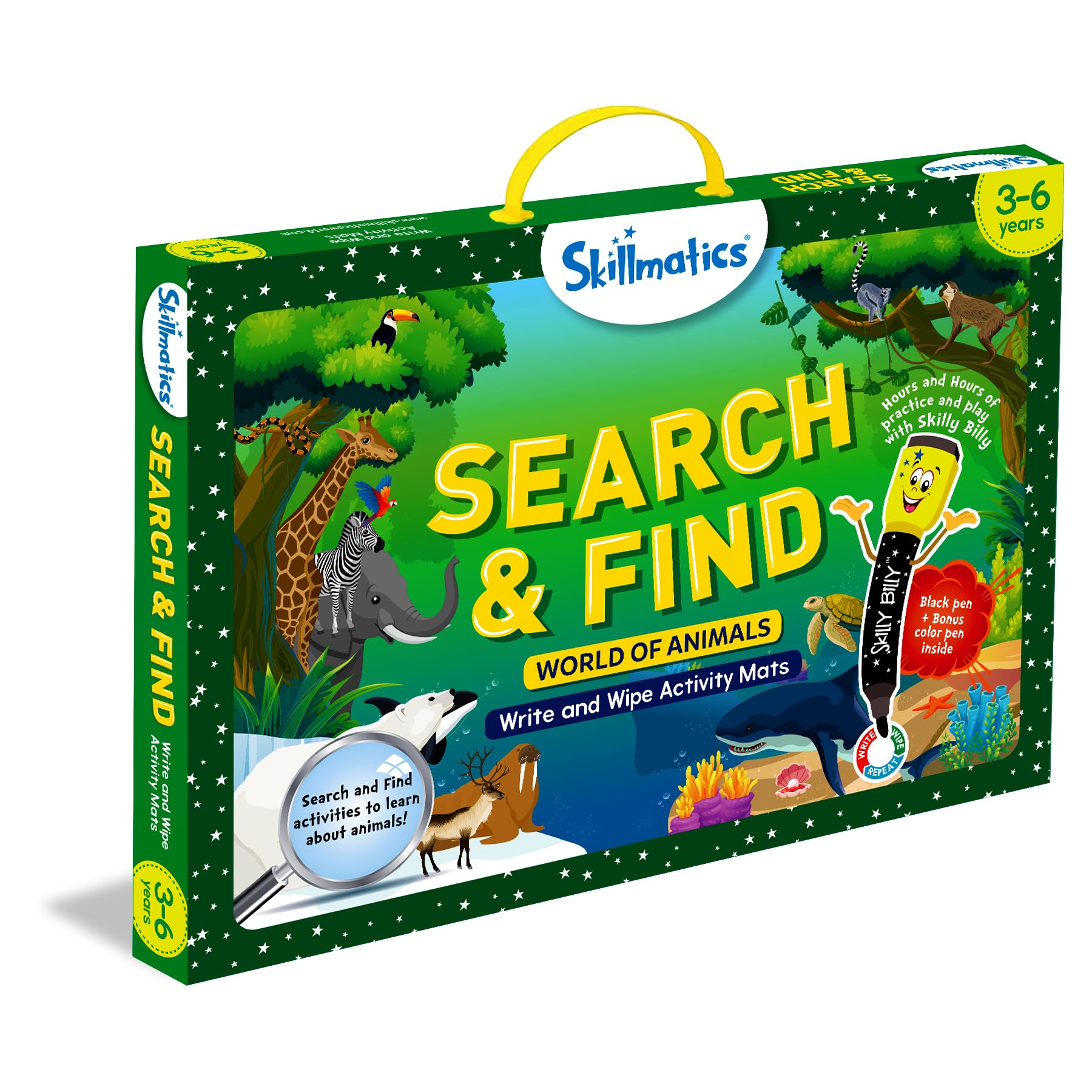 Children engaging in screen-free learning with Skillmatics game