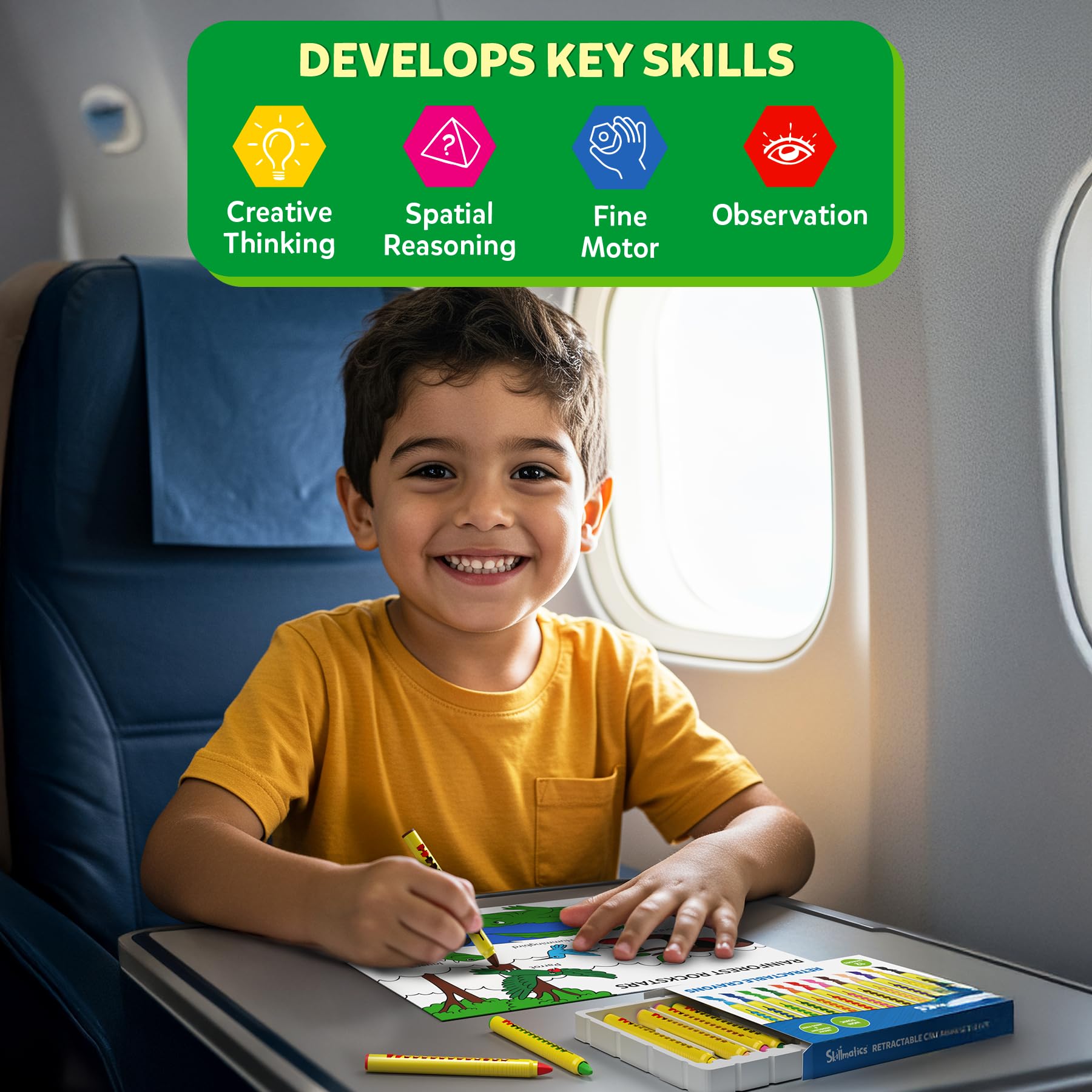 Skillmatics non-toxic durable crayons designed for toddlers and preschoolers