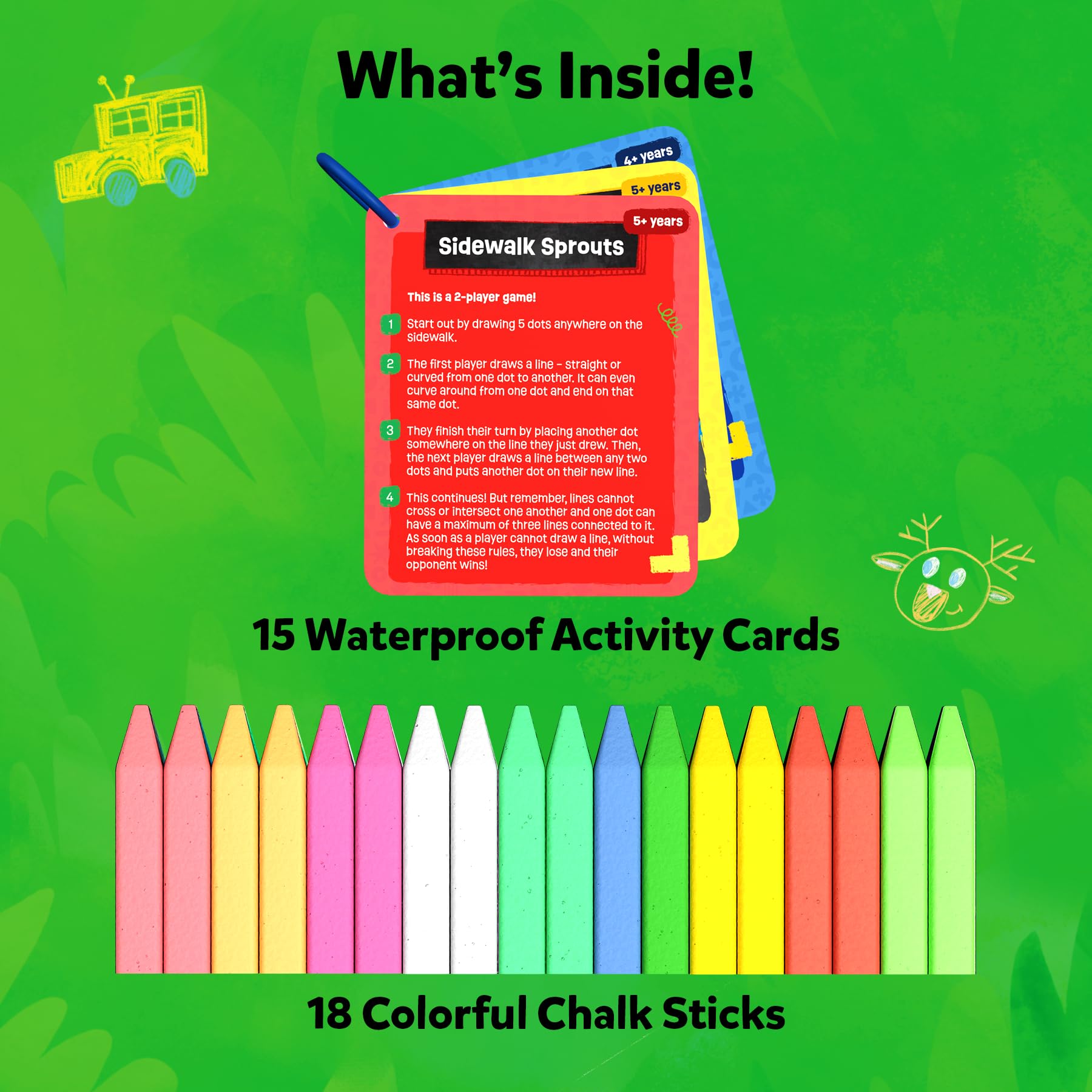 Skillmatics 15 activity cards inspire creative games and learning outdoors.