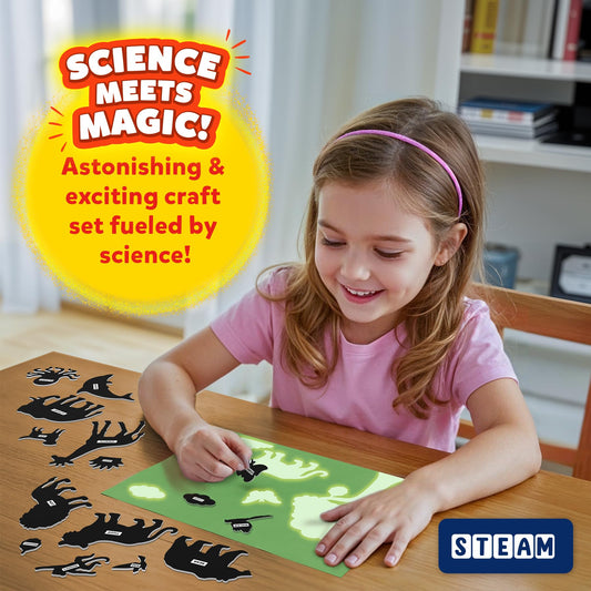 Skillmatics stencil pack enables imaginative scene design with templates.