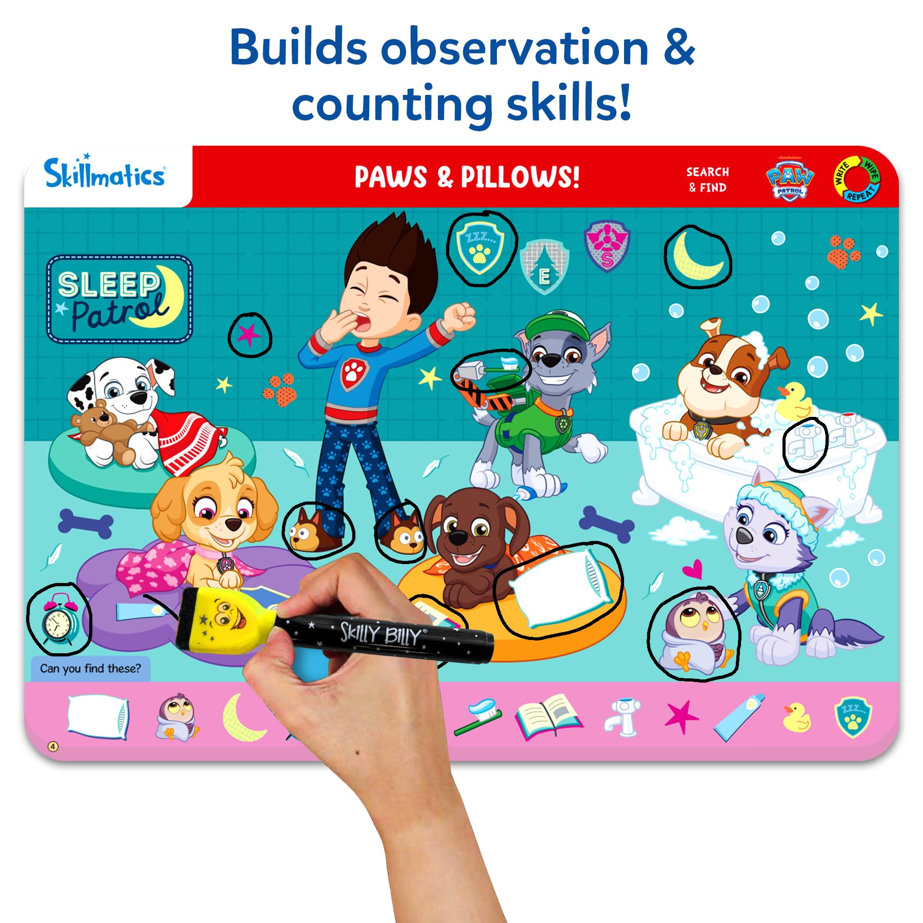 Skillmatics PAW Patrol achievement certificate rewards effort after activities