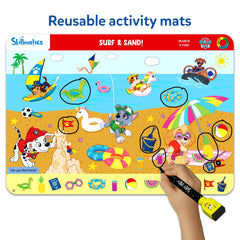 Skillmatics PAW Patrol duster cloth keeps mats clean for reuse