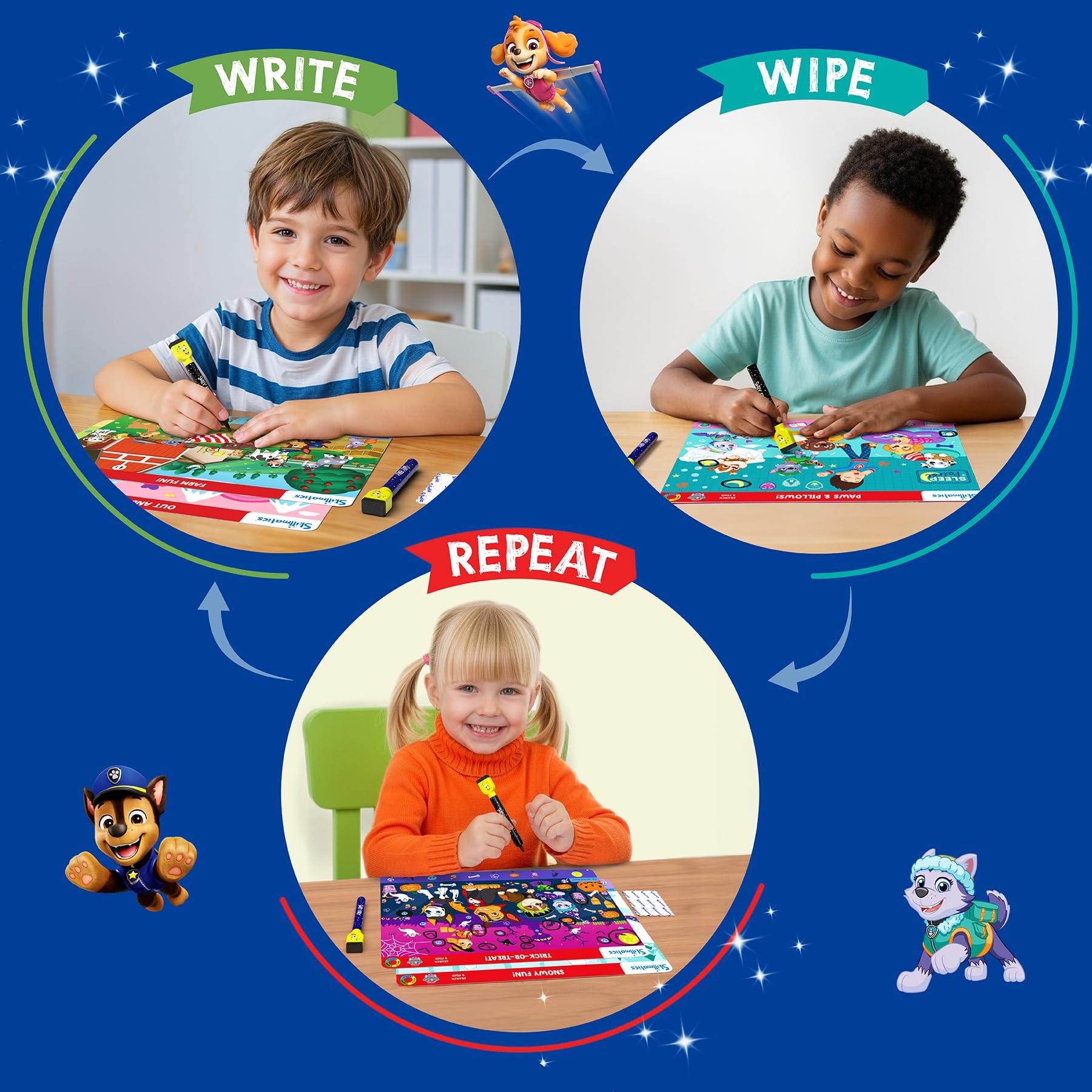 Skillmatics PAW Patrol mats in use promote independent learning and imagination