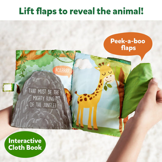Skillmatics Peek-A-Boo Jungle Book flaps invite interactive play and discovery.