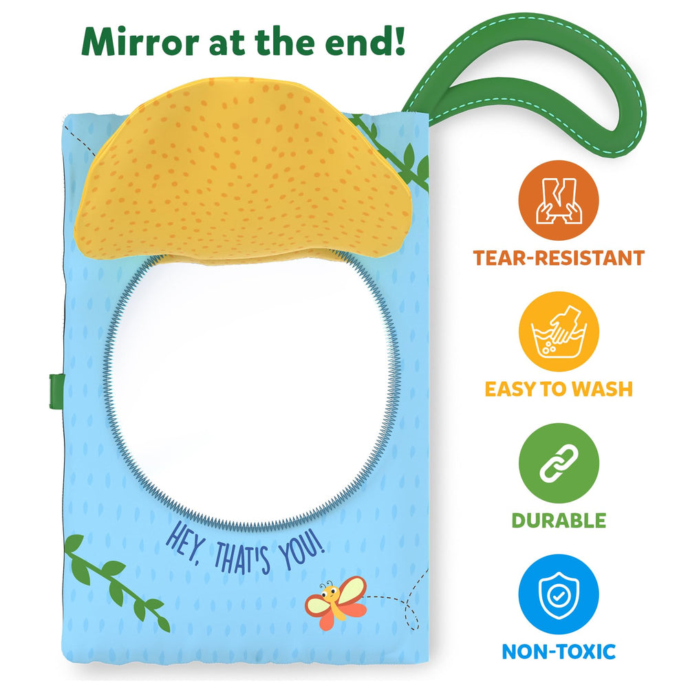 Skillmatics Peek-A-Boo Jungle Book promotes hand-eye coordination through play.