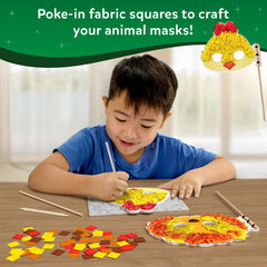 Skillmatics Poke-in Art fabric squares pack enabling bright mask designs.