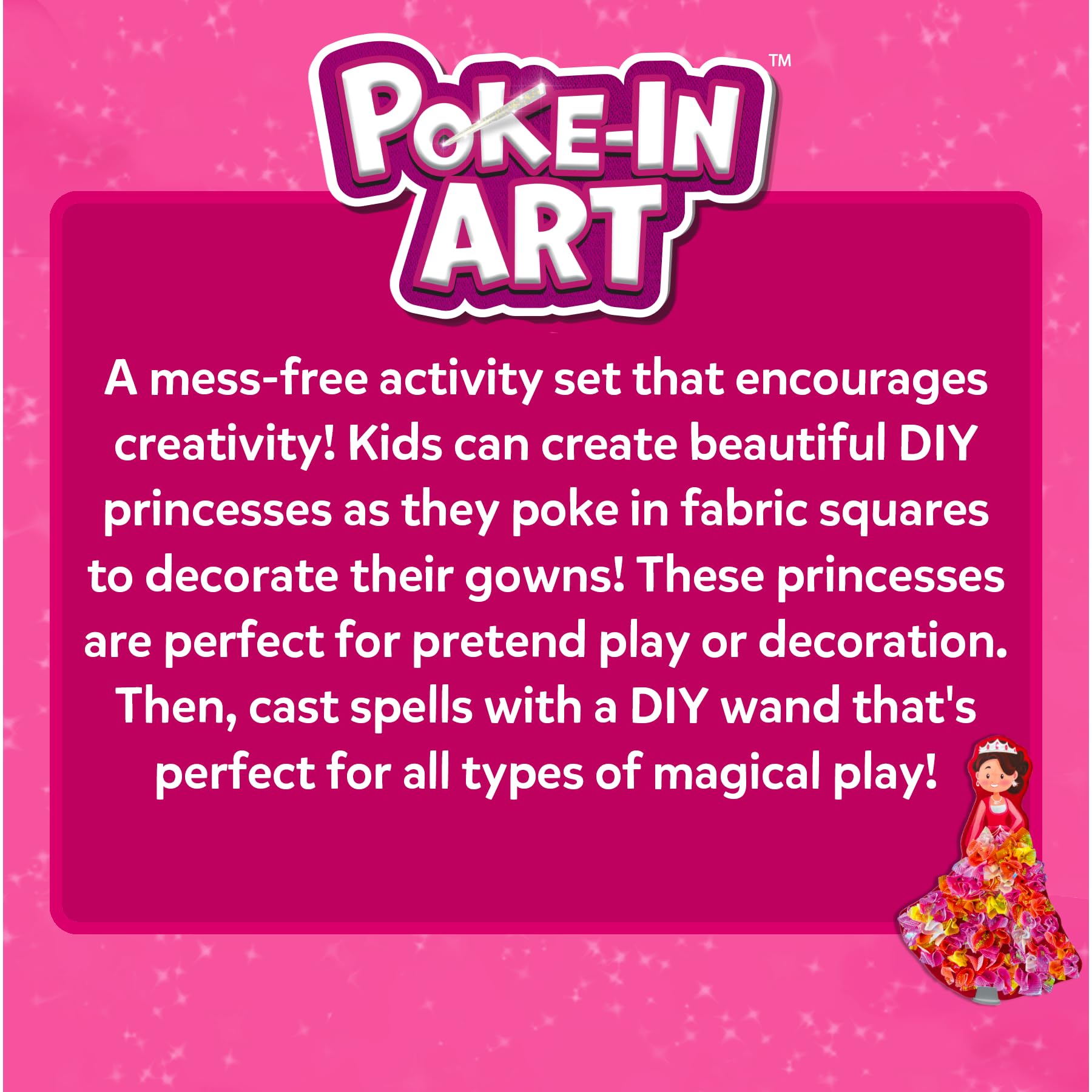 Skillmatics Poke-in Art 700+ fabric squares for vibrant gowns