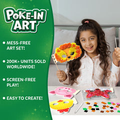 Skillmatics Poke-in Art foam masks being assembled for imaginative play.