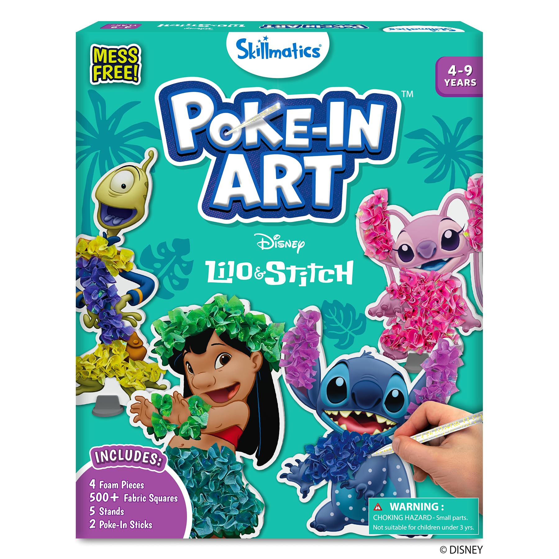 Skillmatics Poke-in Art Lilo & Stitch characters ready for assembly and display.