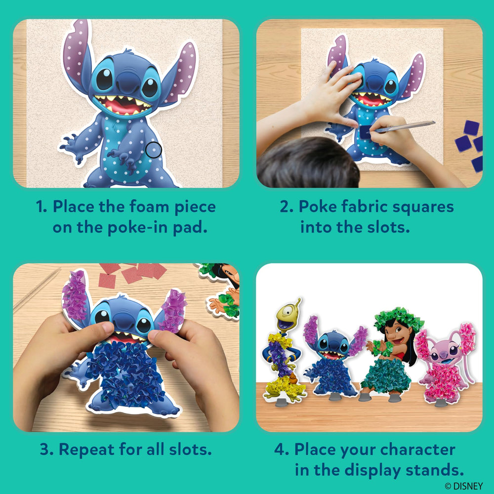 Skillmatics Poke-in Art poke-in sticks for precise fabric placement.