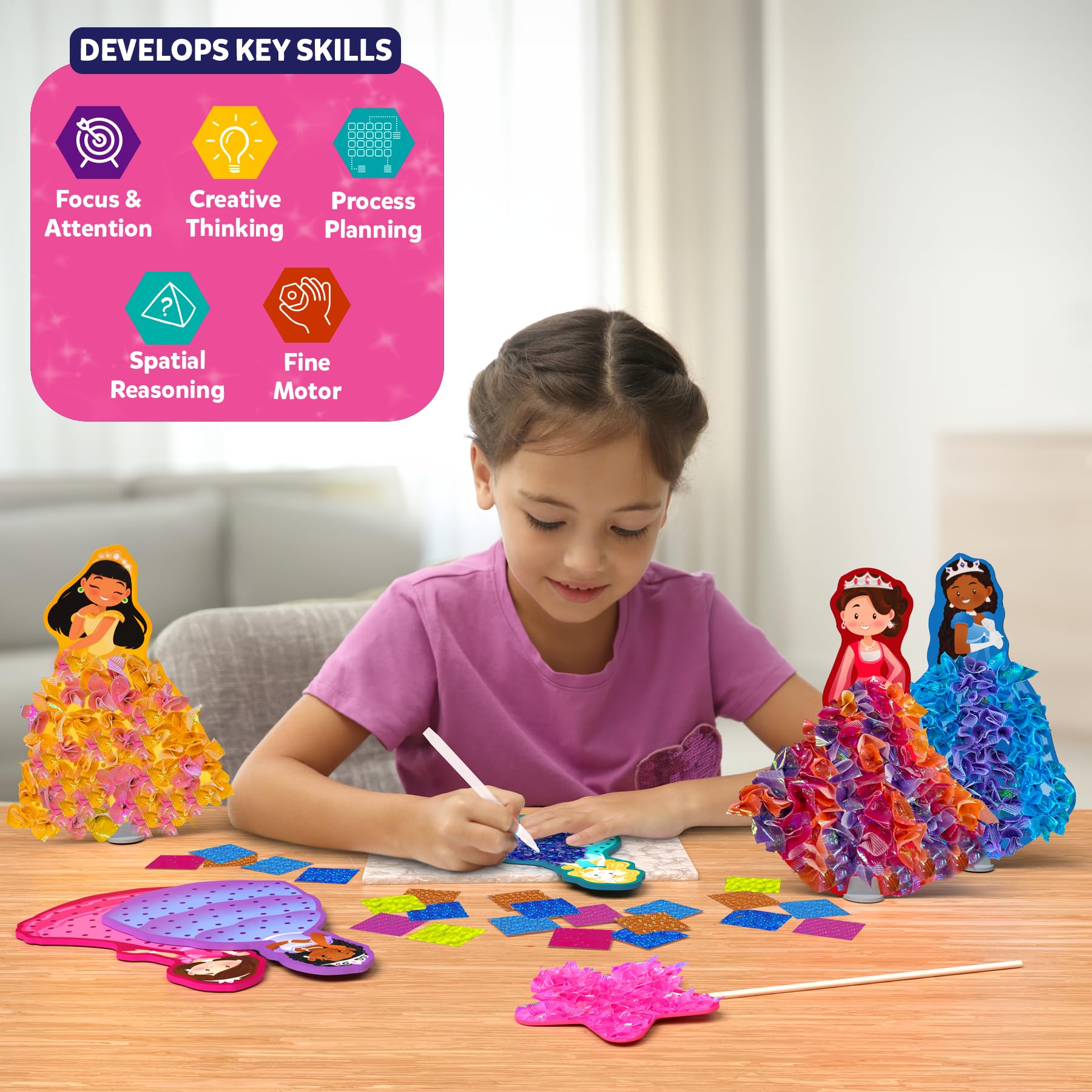 Skillmatics Poke-in Art pad protects surfaces during crafting