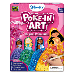 Skillmatics Poke-in Art princess gown decorated with colorful fabric squares for imaginative play