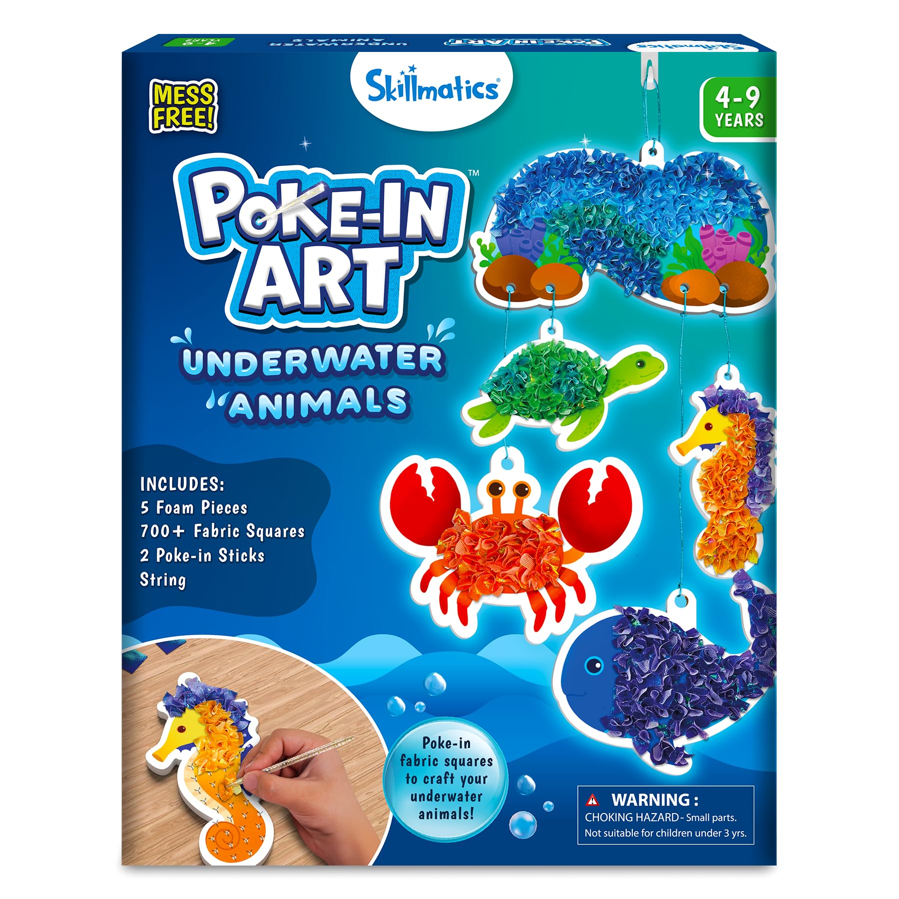Skillmatics Poke-in Art underwater foam pieces sparking imaginative ocean play