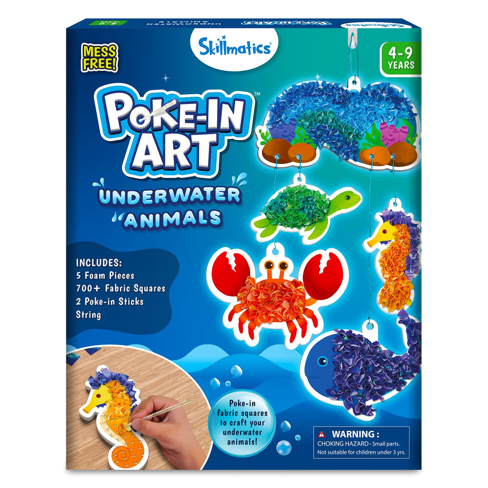 Skillmatics Poke-in Art underwater foam pieces sparking imaginative ocean play
