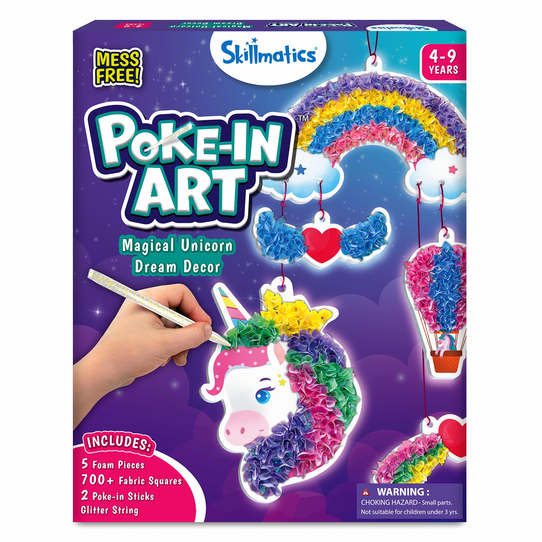 Skillmatics Poke-in Art Unicorn Dream Decor kit sparks imaginative room decor