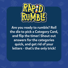 Skillmatics Rapid Rumble award banner highlights trusted quality.