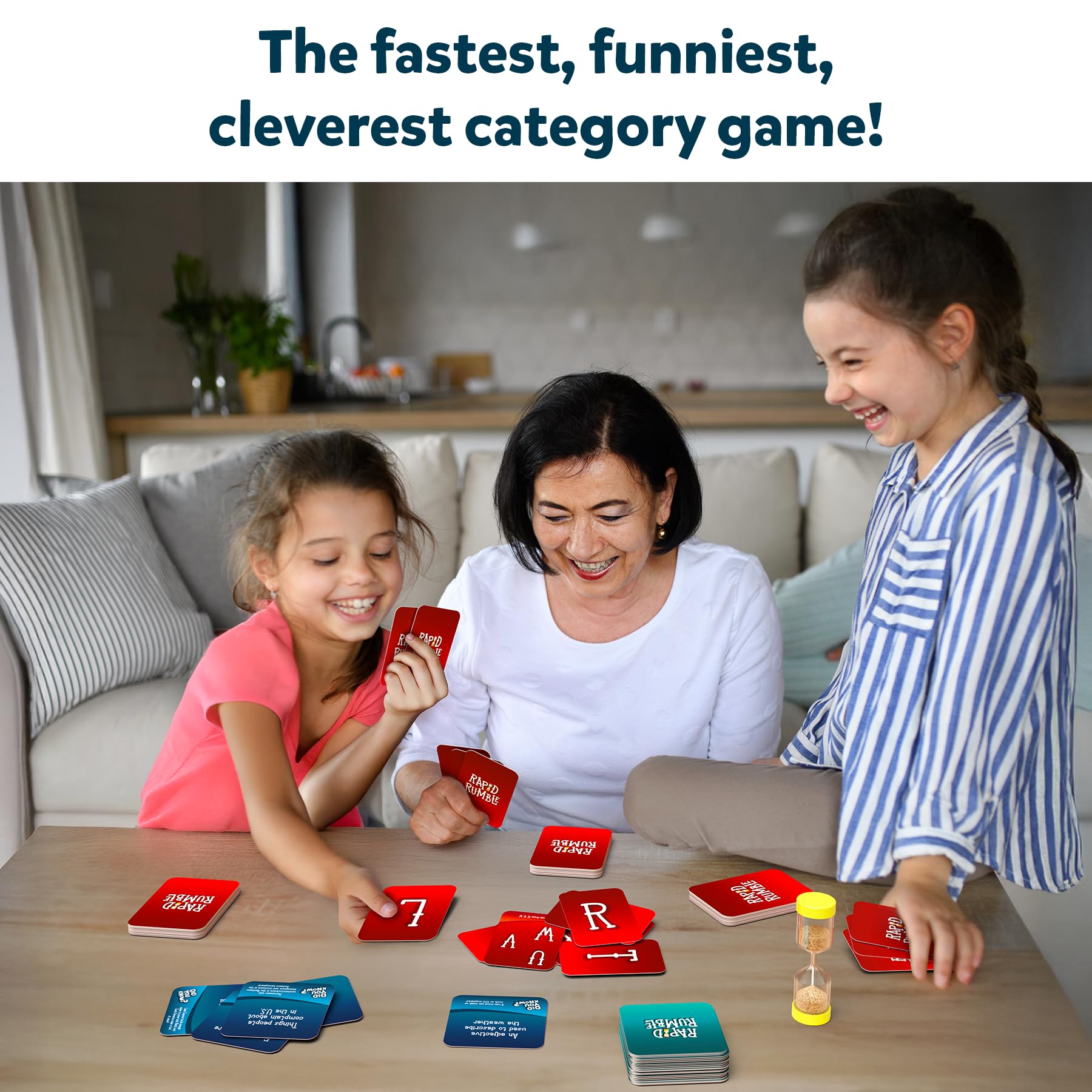 Category cards arranged to spark quick, engaging quizzes
