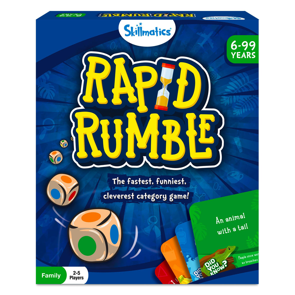 Skillmatics Rapid Rumble category cards boost quick thinking for game night.