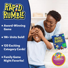 Skillmatics Rapid Rumble wooden die provides lively turn-based play.