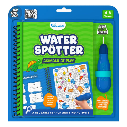 Skillmatics Water Spotter cover page for on-the-go learning