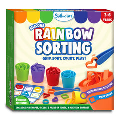 Skillmatics silicone rainbow sorting game educational toy for early learning