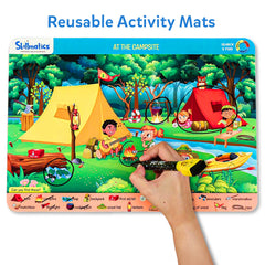Skillmatics Skilly Billy dry-erase pens for reusable practice.