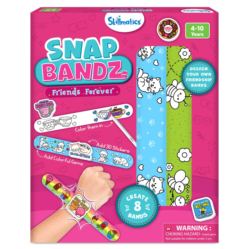 Skillmatics Snap Bandz eight-band design for wearable art and self-expression