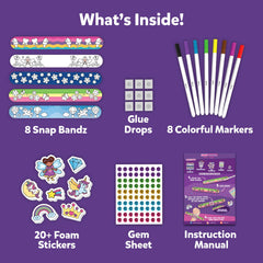 Skillmatics Snap Bandz foam stickers provide tactile sparkle for centers.